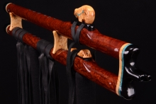 Redwood Burl Native American Flute, Minor, Mid A-4, #G31Da